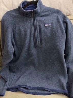 Patagonia Dark Navy Quarter-Zip Fleece Pullover